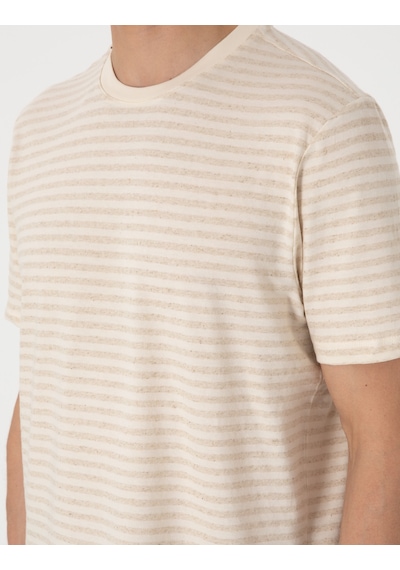 Pierre Cardin Erkek Bej Tişört 50303857-vr011 Bej