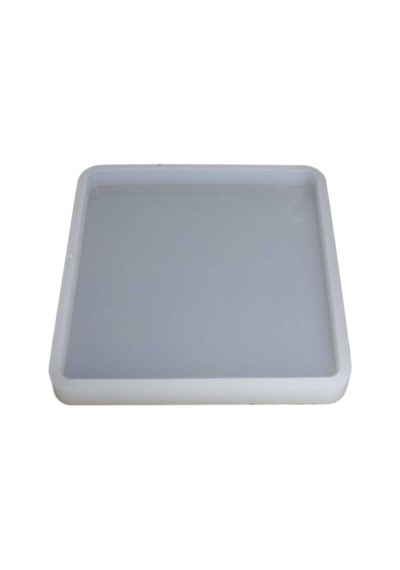 Epoksi Silikon Kalıp Kare Tabak Altlığı Kalıbı 9.8 Cm