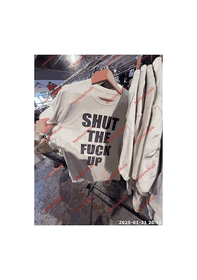 Tarzsokak Slogan Unisex Yazılı Oversize Tshirt Twgwbr28 Beyaz