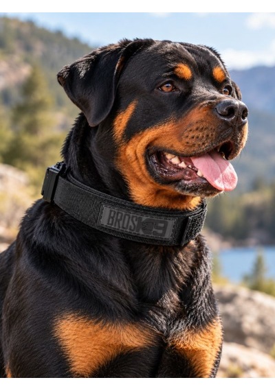 Brosk9 Taktik K9 Köpek Boyun Tasması Kobra Tokalı Tutma Saplı M Beden Siyah 564679