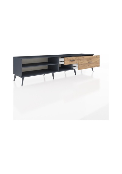 Hyperion Tv Ünitesi Tek Raflı 2 Çekmeceli 220x44x51 Antrasit-antrasit/çam Antrasıt/atlas Çam - Antrasıt Hyperion Tv Ünitesi Tek Raflı 2 Çekmeceli 220x44x51 Antrasit-antrasit/çam Antrasıt/atlas Çam - Antrasıt