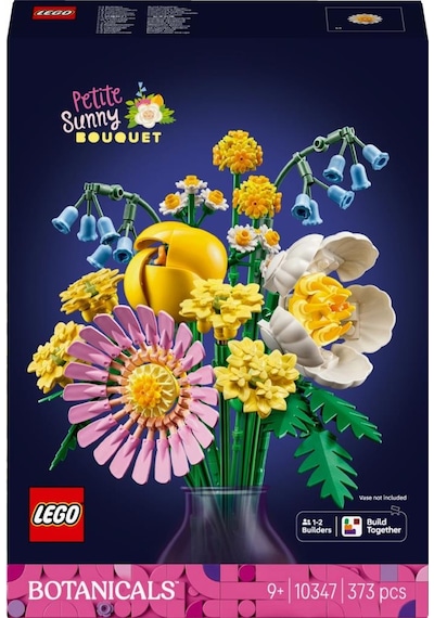 Lego 10347 Botanicals Küçük Sarı Buket - 9 Yaş & Üzeri Çocuklar İçin Çiçek Model Yapım Seti 373 Parça