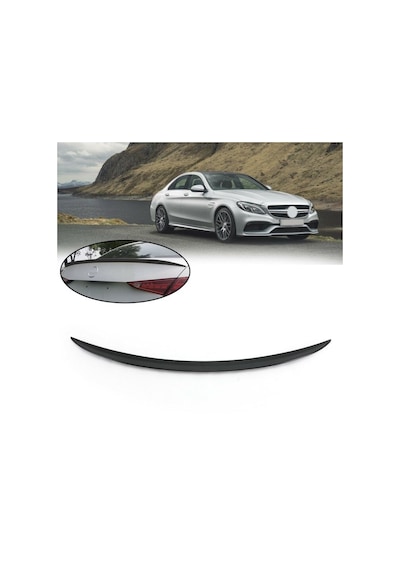 Mercedes W206 C Serisi 2021+ Uyumlu Yedek Parça Amg Spoiler Fiber
