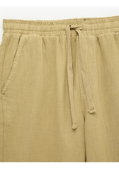 Koton Pamuklu Cepli Beli Lastikli Bağcıklı Pantolon Deve Tüyü 6sam40142hw Taba Koton Pamuklu Cepli Beli Lastikli Bağcıklı Pantolon Deve Tüyü 6sam40142hw Taba