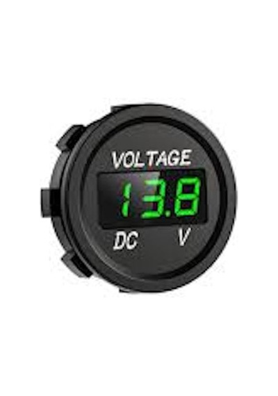 Sanec Dc 5-48v Yeşil Dijital Gerilim Göstergesi