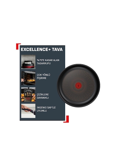 Tefal Excellence+ Fusion Core 9x Mix Tava - 28 Cm Diğer
