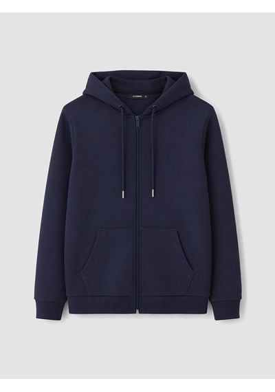 LC Waikiki Lc Waıkıkı Lacivert Kapüşonlu Kadın Fermuarlı Sweatshirt