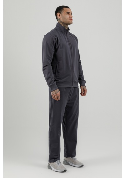 Airlife Sportswear Tam Boy Fermuarlı Erkek Dik Yakalı Eşofman Takımı Titanyum Antrasit