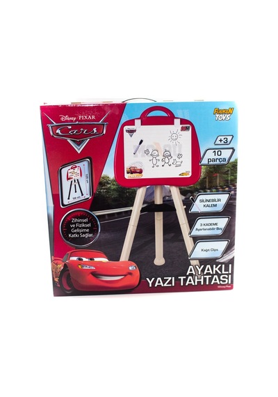 Cars Şimşek Mcqueen Yazı Tahtası Ayaklı Orjinal Lisanslı