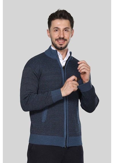 Kzctekstil Erkek Triko Akrilik Kalın Dokulu Klasik Fit Fermuarlı Cepli Kışlık Baba Hırka Mavi Kzctekstil Erkek Triko Akrilik Kalın Dokulu Klasik Fit Fermuarlı Cepli Kışlık Baba Hırka Mavi