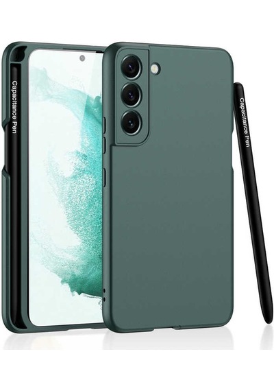 Rba Aksesuar Galaxy Uyumlu S22 Kılıf Rba Kalemli Kıpta Kapak - Mürdüm Çok Renkli