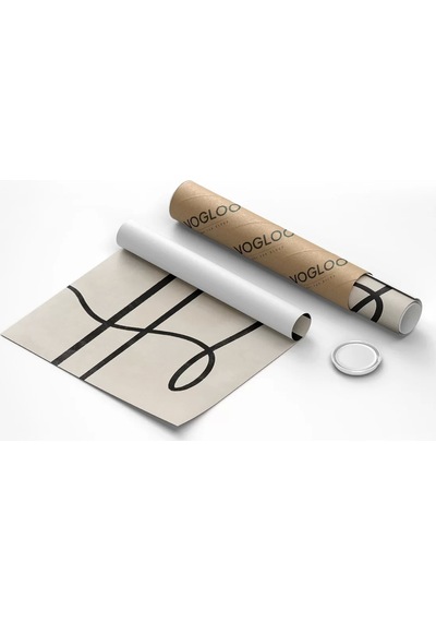 Çerçevesiz Poster Soyut Geometrik Hatlar Minimalist