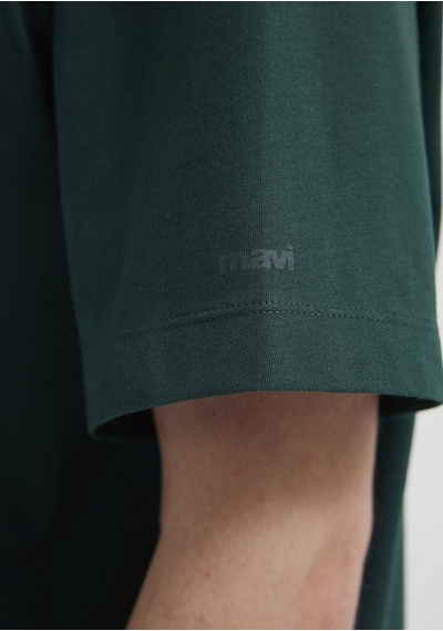 Mavi - İstanbul Baskılı Yeşil Tişört 0613593-85173