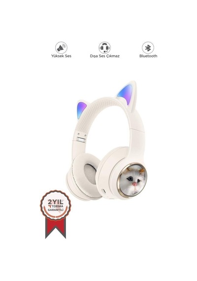 Hd11 Beyaz Bluetooth Kulak Üstü Kulaklık Eğlence Ürünü Akıllı Aksesuar Müzik Dinleme