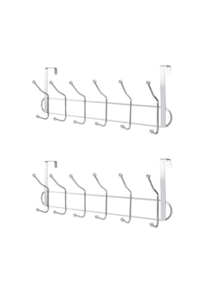 Orret Home 12'l Kapı Arkası Metal Askı, Amerikan Kapı Arkası Askılık, Banyo, Mutfak, Yatak Odası İçin Krom Askı 3 Adet 50cm