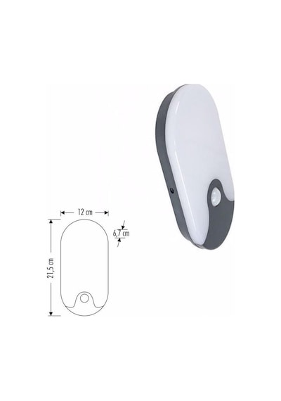 Cata 12w Sensörlü Dekoratif Led Aplik Ct 7093 Beyaz - Gri