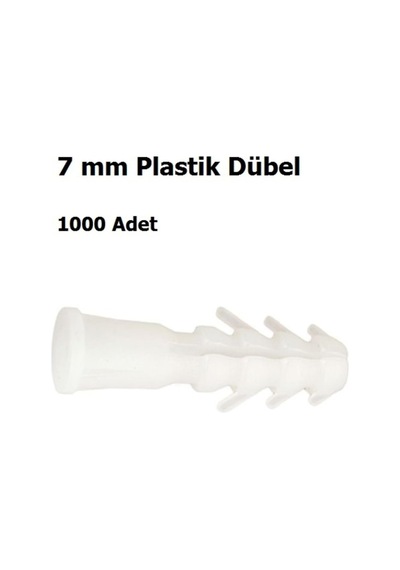 Tr 7 Mm Plastik Dübel, 1000 Adet
