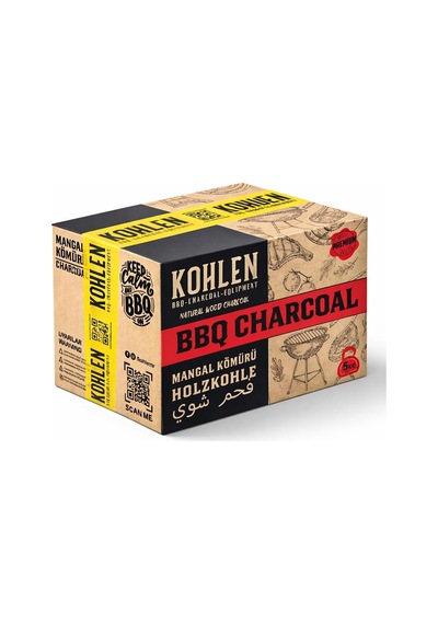 Doğal Meşe Mangal Kömürü 5 Kğ- Bbq Özel Paket
