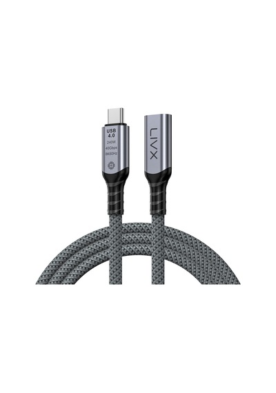 Type C To Type C Usb4.0 240w 40gbps 8k60hz Uzatma Kablosu 1 Metre Lcu Standart