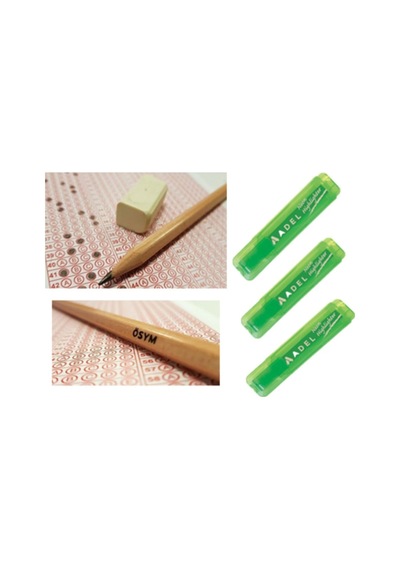 Adel Fosforlu Kalem 3 Adet Yeşil Renk Faber-castell Natural Ösym Kurşun Kalemi 30"lu 2,5b Yeşil