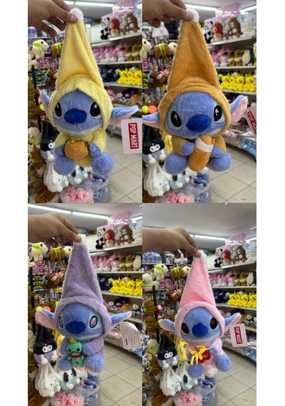 Stitch Peluş Oyuncak 30cm Popmart Kostümlü Stich Peluş Oyuncak Figür Çok Renkli