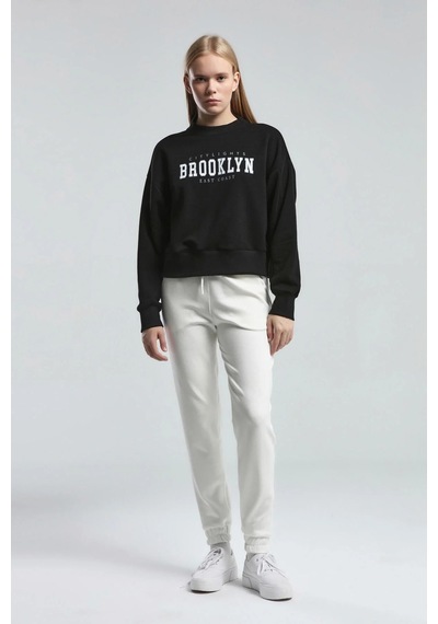 Kadın Siyah Sweatshirt Black