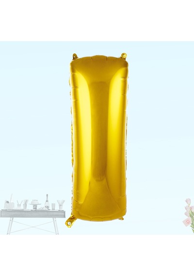 I Harf Folyo Balon. 100 CM - Altın