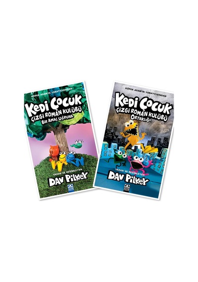 Köpek Adam 12 Kırmızı Patiler Dahil, Köpek Adam Son 2 Kitap, Kedi Çocuk Son 2 Kitap 5 Kitap