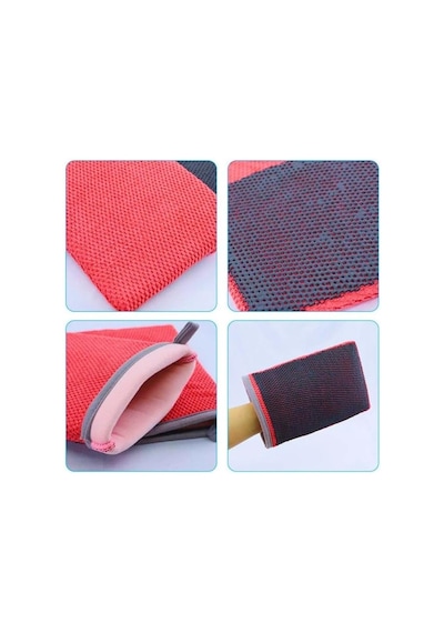 Tr Yüzey Temizleyici Kil Eldiveni Kırmızı Zift Böcek Reçine Temizleyici 21x16 Cm