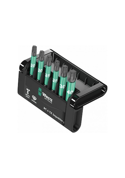 Wera Bit-Check 6 TX Impaktor 1 Torx Bits Seti 05057693001