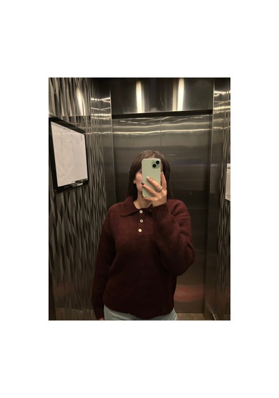 Maison Velora Kadın Bordo Basic Oversize Polo Yaka Yarım Pat Düğmeli Triko Kazak-27aj002 Bordo 923050279 Bordo Maison Velora Kadın Bordo Basic Oversize Polo Yaka Yarım Pat Düğmeli Triko Kazak-27aj002 Bordo 923050279 Bordo