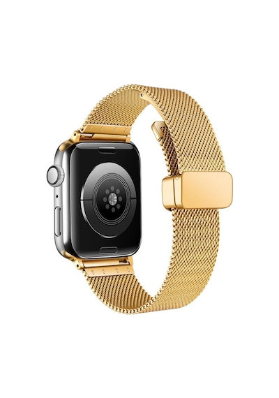 Apple Uyumlu  Watch 40 MM Kordon Klipsli Metal Hasır Kordon 85