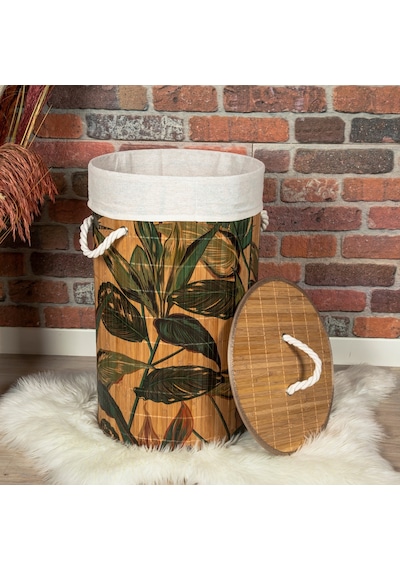 Naturalove Bambu Çamaşır Sepeti Desenli Diğer