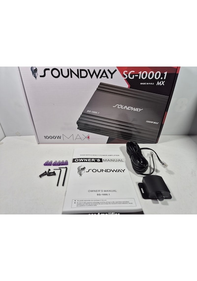 Soundway Mono Amfi 1000 Rms Soundway Sg-1000.1 Bass Anfisi Bass Kontrollü Mono Anfi