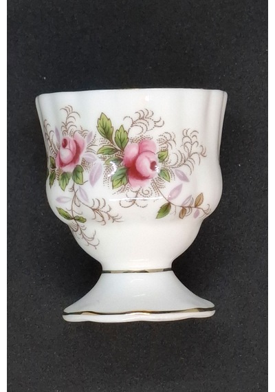 Lavender Rose Bone China Antika Yumurtalık 7.5x5 Cm 4 Adet Beyaz