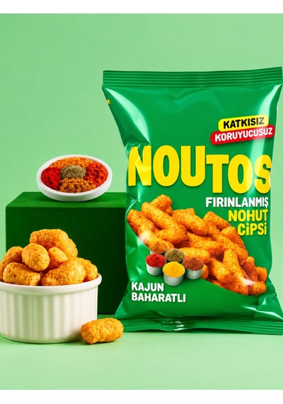 Fırın Nohut Cipsi 55 Gr Kajun Baharatlı Renk: Kajun Baharatlı Bahar