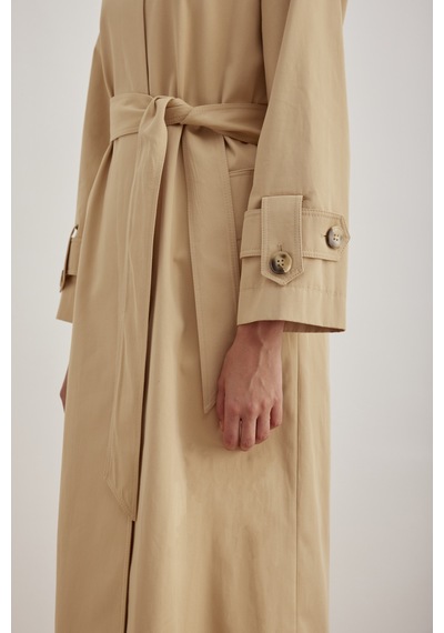 Aker 24aw07174111 Küçük Beden Trençkot 24aw07174111 038 Camel Camel