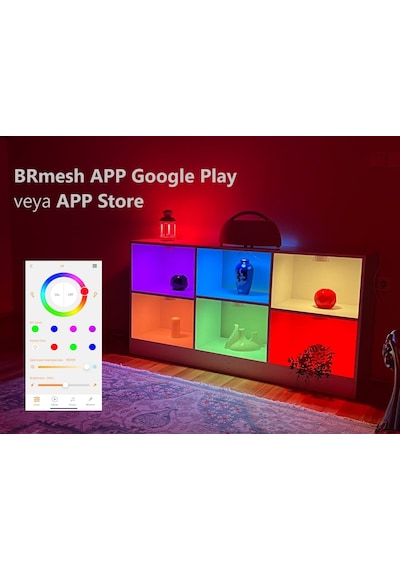 Akıllı Smart Spot Led Lamba, Beyaz-Gün ışığı ve Çok renkli. (68-85) MM