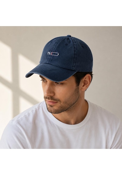 Valkyrie Low Battery Lacivert Şapka Unisex Vintage Pamuk Ayarlanabilir Baseball Cap Tasarım Şapka
