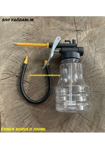 Dmr 300ml Pls Sıvı Yağdanlık İnce Yağ Sıkma Pompası Bükülebilir Esnek Uçlu 25cm