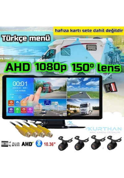 Dokunmatik 4k Video Müzik Dvr Ekran 4 Ad Ahd 1080p Kelebek Kamer