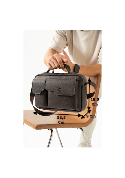 West Polo Westpolo Vegan Deri Tablet Evrak El Ve Omuz Mıknatıslı Kapaklı Unisex Postacı Çantası - Kahverengi Kahverengi