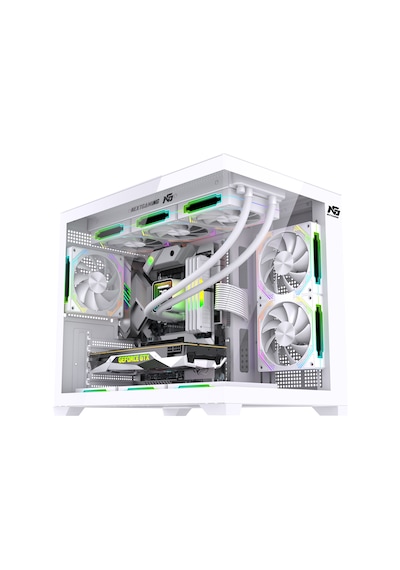 Orion Cube Xl 6x Argb Fan Kumanda Ve Kontrolcü M-atx Boş Bilgisayar Kasası Beyaz