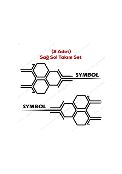 Symbol Bal Peteği Sticker Symbol Sticker Symbol Oto Sticker