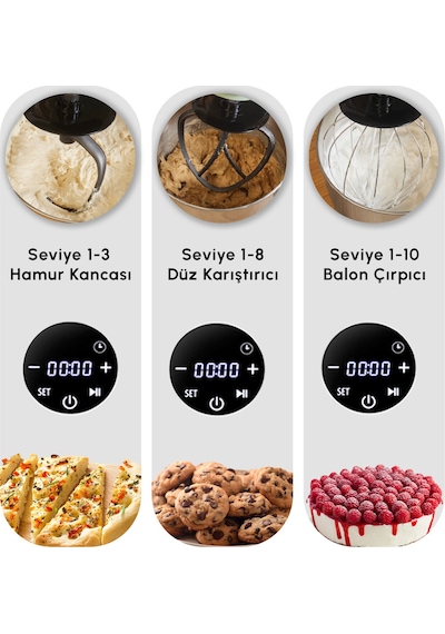 Karaca Mastermaid Chef Ultra D2000W Dijital Ekranlı Mikser