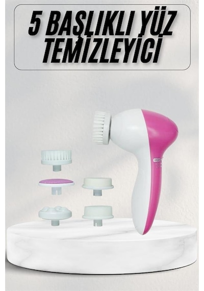 Cilt - 263 - Temizleme Ve Masaj Aleti 5 Başlıklı Akne Ve - Glblseme - Sivilce Önleyici