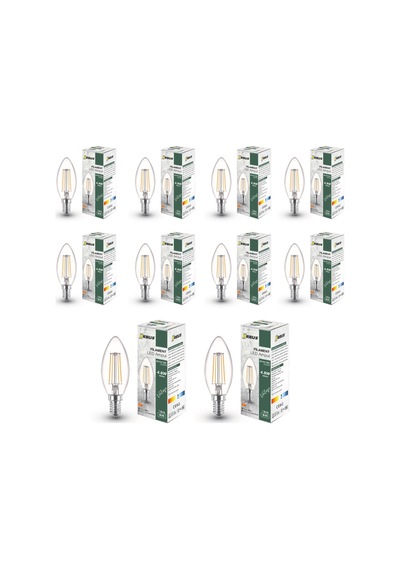 Bcb3 4w E14 Led Ampul Clear Beyaz Işık 400lm 10 Adet