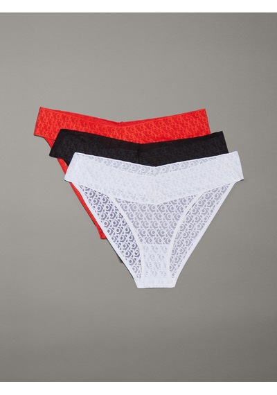 Calvin Klein Kadın / Kız Siyah-beyaz-kırmızı Külot Lv00qd5305 Waa