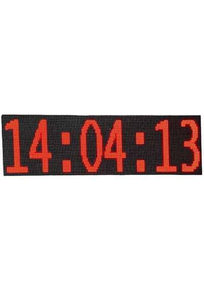 Sanec Dijital Saniyeli Dijital Saat Kasa: 48x160 Cm - Kırmızı Kırmızı