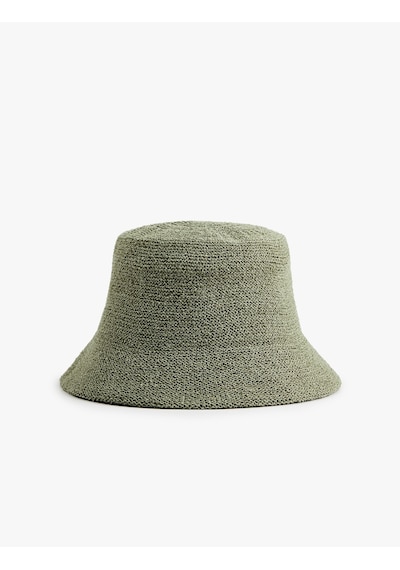Koton Bucket Şapka Yeşil 6sak40093aa